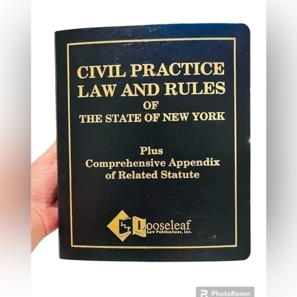 📗Civil Practice Law & Rules of the State of New York-Loose Leaf binder book